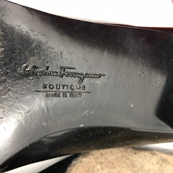 Salvatore Ferragamo Vintage Patent Shoes size 8 - Picture 8 of 8